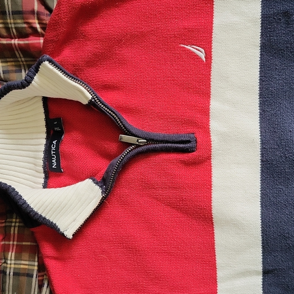 Perfect Memorial Day or 4th of July Cotton Sweater!